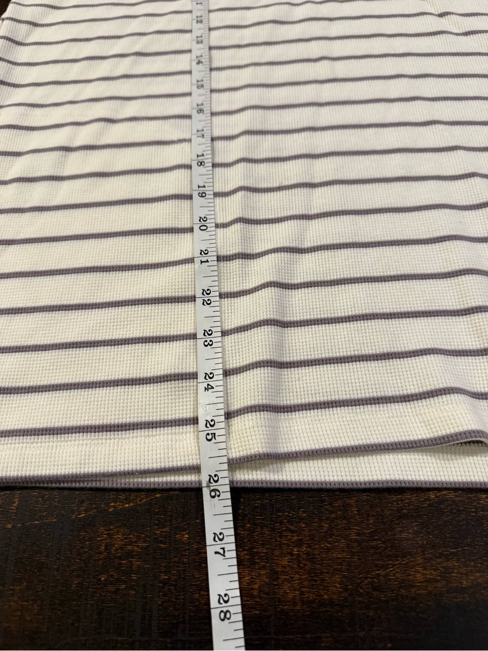 Max & Mia Striped Thermal Lounge Hoodie Pullover Top XL - Picture 9 of 10